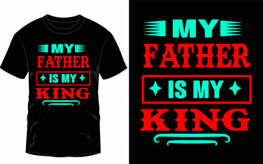 typography creative new t-shirt design template for father's day