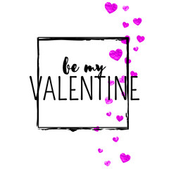 Valentine Sale Glitter. Handdrawn Poster For Mother. Random Frame. Red Art Decoration. Beautiful Painting For Gift. Rose Wedding Concept. Pink Valentine Sale Glitter.