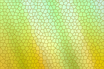 Illuminated soft green and yellow vintage glass texture