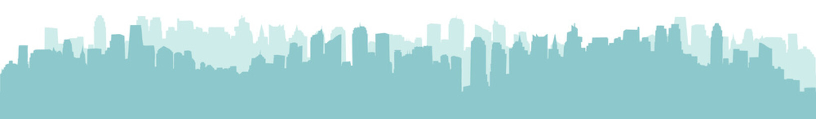 Naklejka premium Modern City Skyline silhouette - abstract futuristic business background. Vector illustration