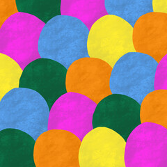 Summer Social Media Template Advertising Background for Poster Invitation and Cover with Colorful Circles