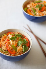 Thai Tofu and Vegetable Curry Noodles