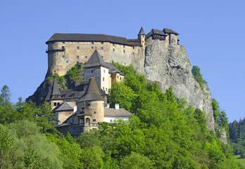 Oravsky Podzamok - Orava Castle. One the most beautiful and largest castles in Slovakia, in the northern Orava region Slovakia.