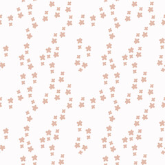 Seamless floral pattern in cozy style with flowers. Texture for wallpaper, fabric, wrapping paper.