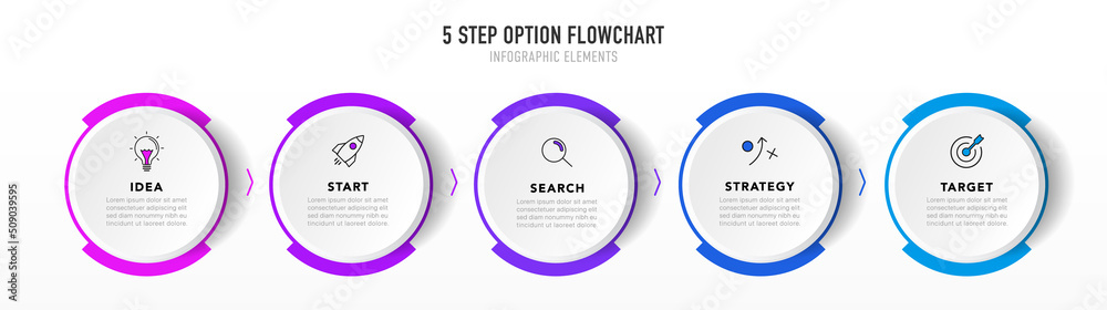Poster timeline infographic design with 5 options or steps. infographics for business concept. can be used 