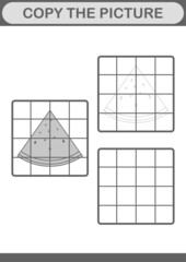Copy the picture with Watermelon. Worksheet for kids