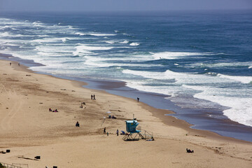 Lifeguard on the beach in California