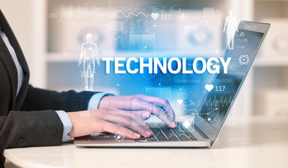 Doctor working a health check