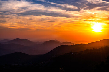 Sunset in Kings Canyon National Park, California