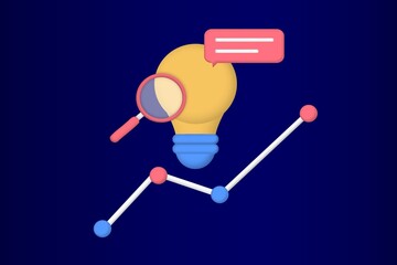 Business solution and support, problem solving and decision making, innovative ideas concept. Connecting puzzle elements, team metaphor, business approach, brainstorming. 3D web vector illustration.