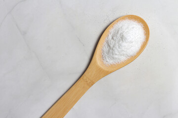 Bamboo spoon with salt