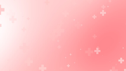 Medical health red cross pattern background. Abstract healthcare for World Blood Donor Day.