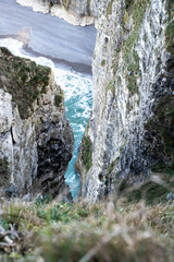 Fenêtre sur la plage d'Etretat