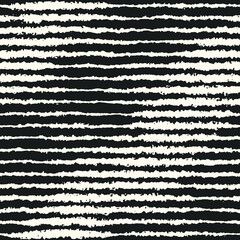 Monochrome Distressed Textured Striped Pattern