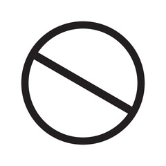 Customizeable ban isolated icon vector