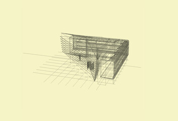 3d architectural drawing