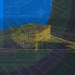 3d architectural drawing