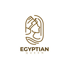 Egyptian logo vector, King logo and line style