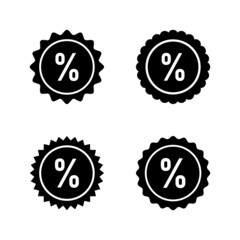 Discount icon vector. Discount tag sign and symbol