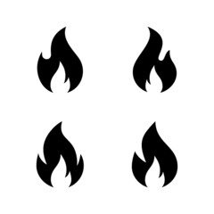 Fire icon vector. fire sign and symbol