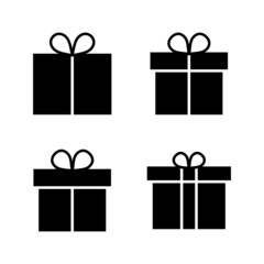 Gift icon vector. gift sign and symbol. birthday gift