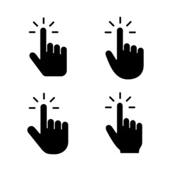 Obraz premium Hand cursor icon vector. cursor sign and symbol. hand cursor icon clik