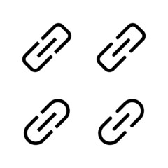 Link icon vector. Hyperlink chain sign and symbol