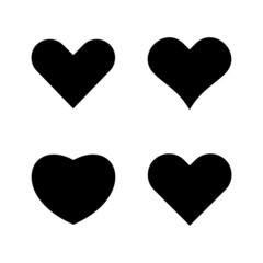 Love icon vector. Heart sign and symbol. Like icon vector.
