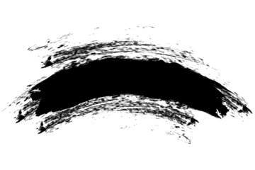 Ink paint brush stain. Brush texture. Grunge texture. Vector illustration. Stock image.