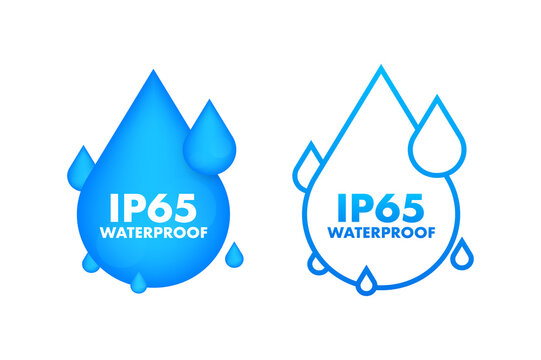 IP65 waterproof, water resistance level information sign