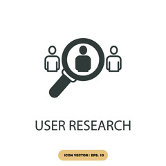 user research icons  symbol vector elements for infographic web