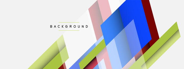 Vector background. Abstract overlapping color lines design with shadow effects. Illustration for wallpaper banner background or landing page