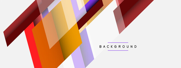 Vector background. Abstract overlapping color lines design with shadow effects. Illustration for wallpaper banner background or landing page