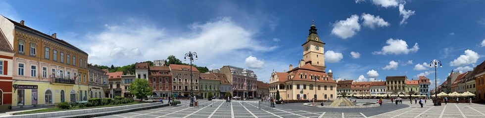 Fototapeta premium Panorama - City of Brasov, Transylvania, Romania