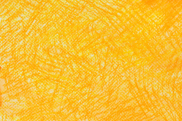 Fototapeta yellow crayon doodles background texture obraz