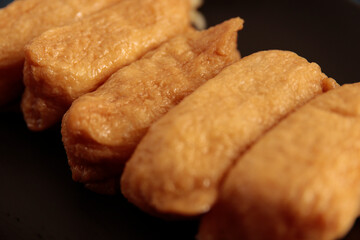 Inari sushi on the table