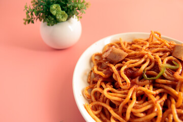 Japanese food Napolitan on the table