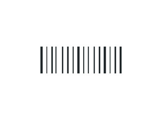 Barcode icon vector illustration. Linear symbol with thin outline.