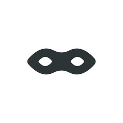 Vector sign of the anonymous mask symbol is isolated on a white background. anonymous mask icon color editable.