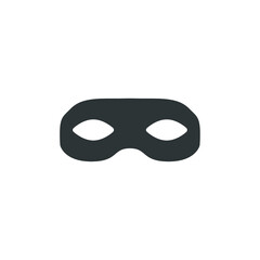 Vector sign of the anonymous mask symbol is isolated on a white background. anonymous mask icon color editable.