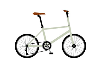 シンプルな自転車（ミニベロ）のイラスト