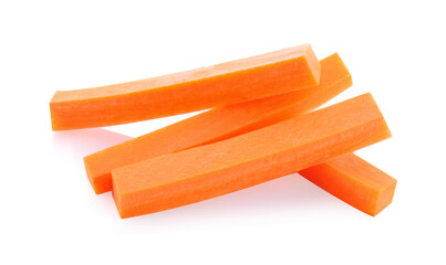 Carrots isolated on white background