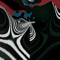 Fototapeta na wymiar Surreal Abstract Modern Psychedelic Art + Textures | Phaedra!