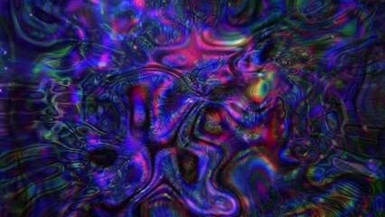 Abstract multicolored glowing liquid background