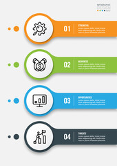 Infographic template business concept with workflow.