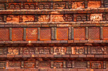 Ancient Bricks Details Buddhist Iron Pagoda Kaifeng Henan China