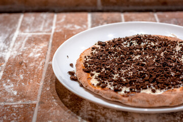 Chocolate Chips Pizza