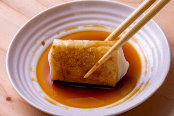 しょうゆで味付けした磯辺餅