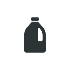 Vector sign of the Milk Bottle symbol is isolated on a white background. Milk Bottle icon color editable.