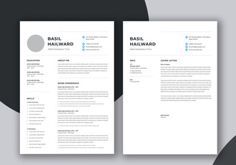 Minimalist Resume and Cover Letter Set